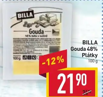Billa BILLA. Gouda 48% Plátky nabídka