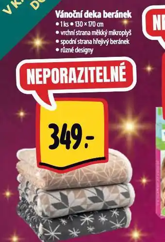 Albert Vánoční deka beránek nabídka