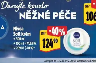 Albert Nivea soft krém nabídka