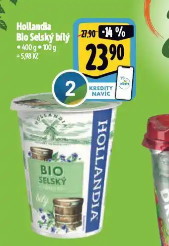 Albert Hollandia bio selský jogurt nabídka