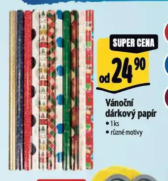 Albert Vánoční dárkový papír nabídka