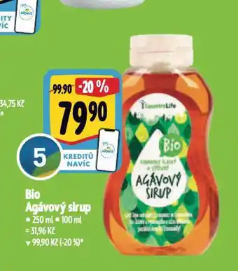 Albert Bio agávový sirup nabídka