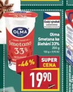 Billa Olma smetana ke šlehání 33% nabídka