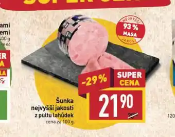 Billa Šunka nejvyšší jakosti nabídka