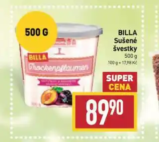 Billa Billa sušené švestky nabídka