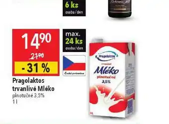 Globus Trvanlivé mléko 3,5% nabídka