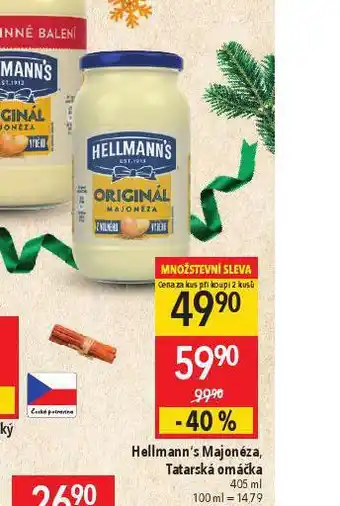 Globus Hellmann´s tatarská omáčka, majonéza nabídka