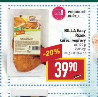 Billa Billa easy řízek kuřecí, vepřový nabídka