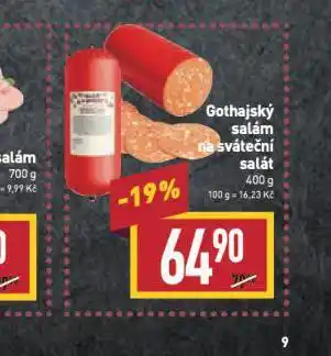 Billa Gothajský salám nabídka