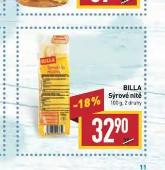 Billa Billa sýrové nitě nabídka