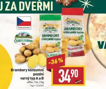 Billa Brambory konzumní pozdní nabídka