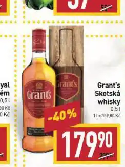 Billa Grant´s skotská whisky nabídka