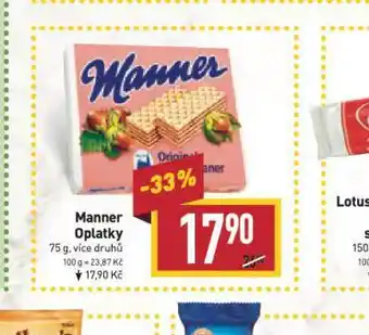 Billa Manner oplatky nabídka