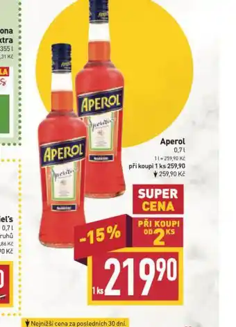 Billa Aperol nabídka