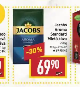 Billa Jacobs aroma standard mletá káva nabídka