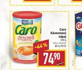 Billa Caro kávovinový nápoj nabídka