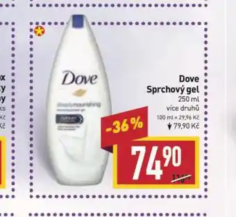 Billa Dove sprchový gel nabídka