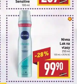 Billa Nivea lak na vlasy nabídka
