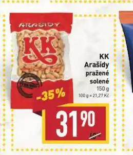 Billa Kk arašídy pražené solené nabídka