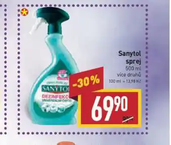 Billa Sanytol sprej nabídka