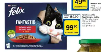 Tesco Felix fantastic kapsičky pro kočky 12 x 85 g nabídka