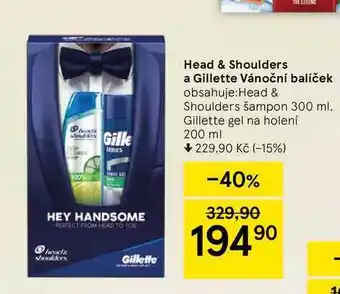 Tesco Head & shoulders a gillette vánoční balíček nabídka