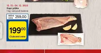 Tesco Kapr půlka nabídka