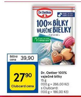 Tesco Dr. oetker 100% vaječné bílky nabídka