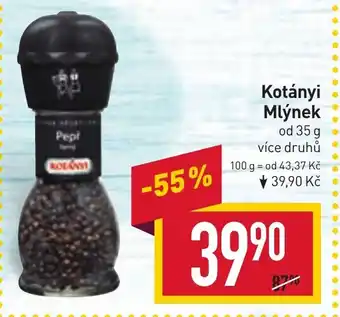 Billa Kotányi Mlýnek nabídka