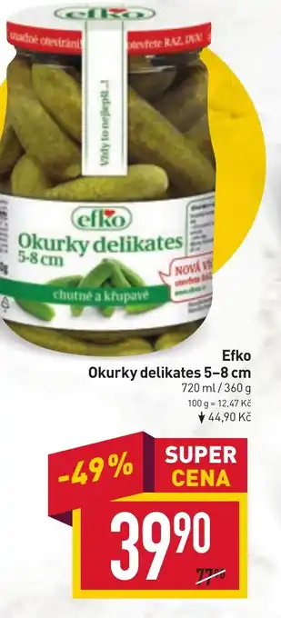 Billa Efko Okurky delikates 5-8 cm nabídka
