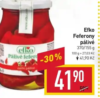 Billa Efko Feferony pálivé nabídka