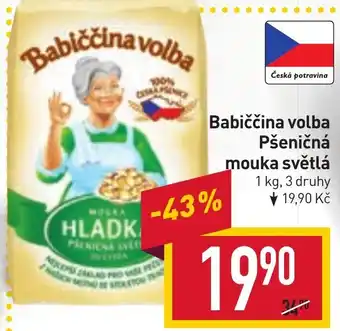 Billa Babiččina volba Pšeničná mouka světlá nabídka