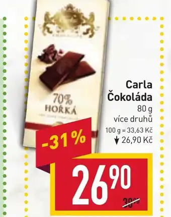 Billa Carla Čokoláda nabídka
