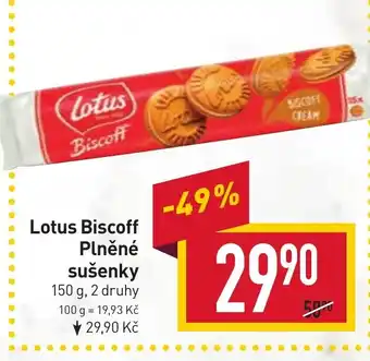 Billa Lotus Biscoff Plněné sušenky nabídka