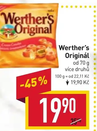 Billa Werther's Original nabídka