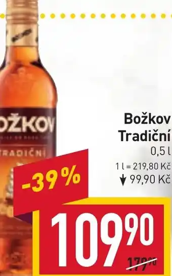 Billa Božkov Tradiční 0,5L nabídka
