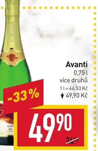 Billa Avanti 0,75L nabídka