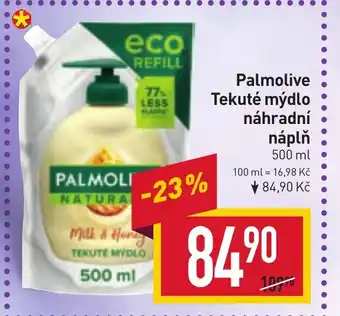 Billa Palmolive Tekuté mýdlo náhradní náplň nabídka
