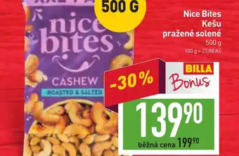 Billa Nice Bites Kešu pražené solené nabídka