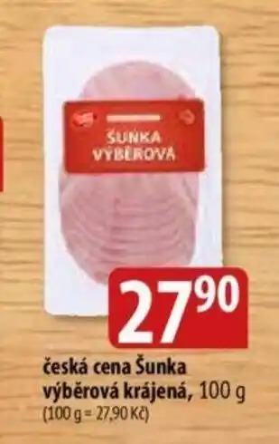 Bala česká cena Šunka výběrová krájená, 100 g nabídka