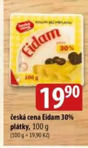 Bala česká cena Eidam 30% plátky, 100 g nabídka