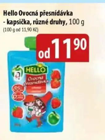 Bala Hello Ovocná přesnídávka - kapsička,různé druhy, 100 g nabídka