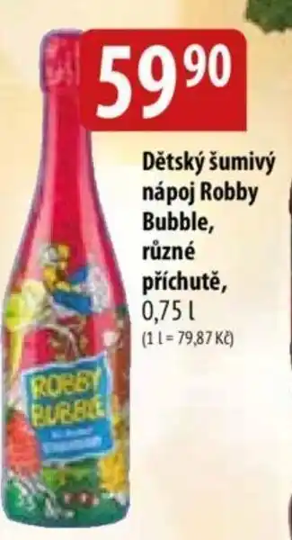 Bala Dětský šumivý nápoj Robby Bubble, různé příchutě, 0.75 L. nabídka
