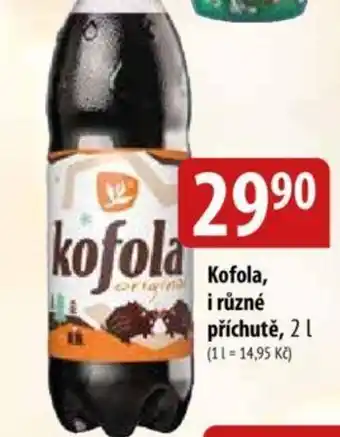 Bala Kofola, i různé příchutě, 2 L. nabídka