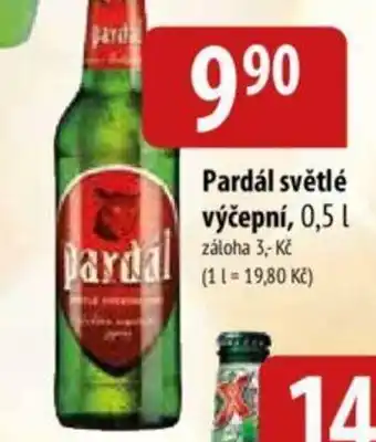 Bala Pardál světlé výčepní, 0,5 L. nabídka