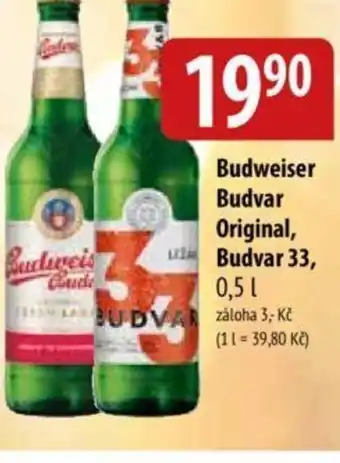Bala Budweiser Budvar Original, Budvar 33, 0.5 L. nabídka