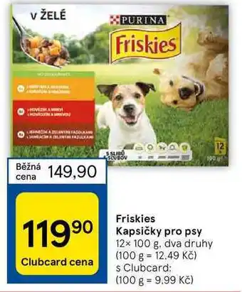 Tesco Friskies kapsičky pro psy nabídka