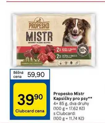 Tesco Propesko mistr kapsičky pro psy nabídka