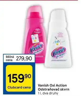 Tesco Vanish oxi action odstraňovač skvrn nabídka