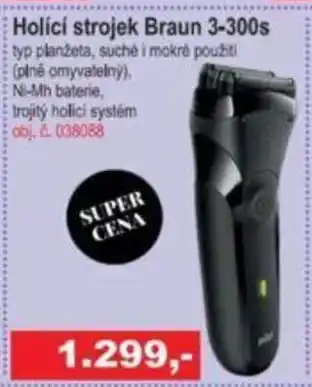 Holící strojek Braun 3-300s